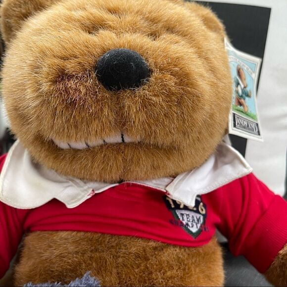 Land’s End Gund 1996 Kid Kodiak Authentic Rugby Bear Vintage - Picture 2 of 11
